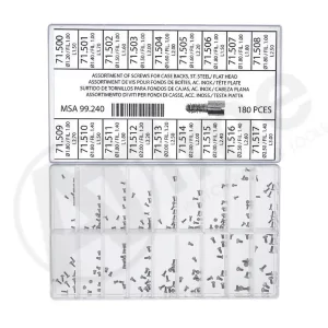 MSA-99.240-Horotec-flat-head-case-screws-180Pcs-min